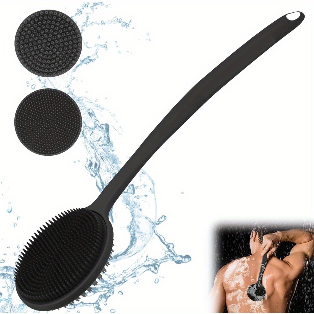 Dry Brush Body - Silicone Back Scrubber Brush for Shower