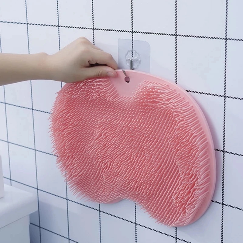 Dry Brush Body - Exfoliating shower massage foot pad, silicone