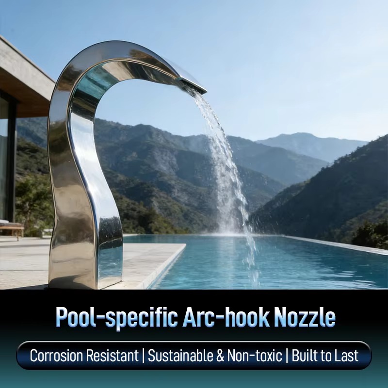 Spa & Wellness Joule - Stainless Steel Arc Hook Nozzle Water