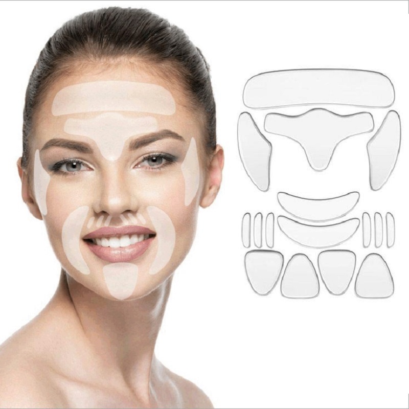 Face Mask Silicone - Reusable Silicone Anti Wrinkle Patches For