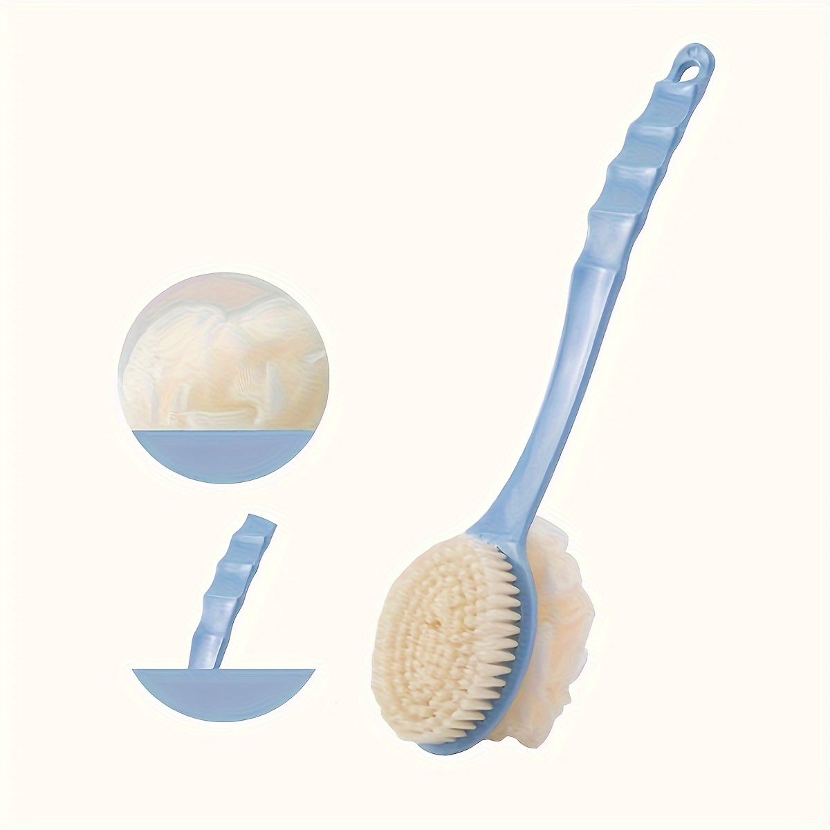 1pc Curved Long Handle Bath Bo - Dry Brush Body ulasan dan harga