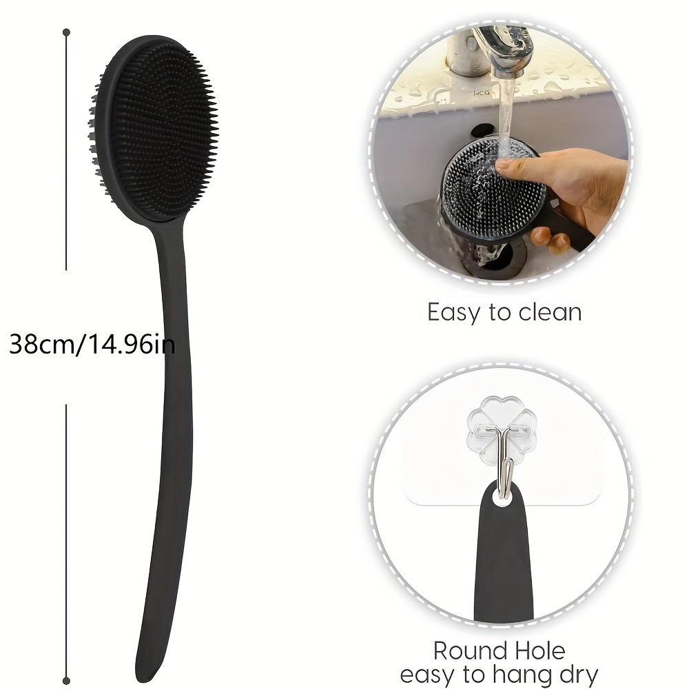 Silicone Back Scrubber Brush f - Dry Brush Body ulasan dan harga