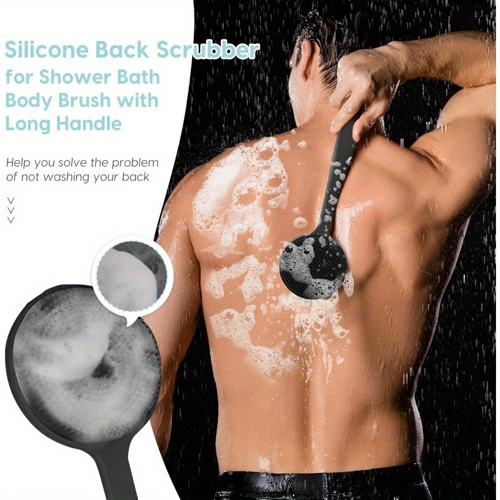 Silicone Back Scrubber Brush f - Dry Brush Body ulasan dan harga