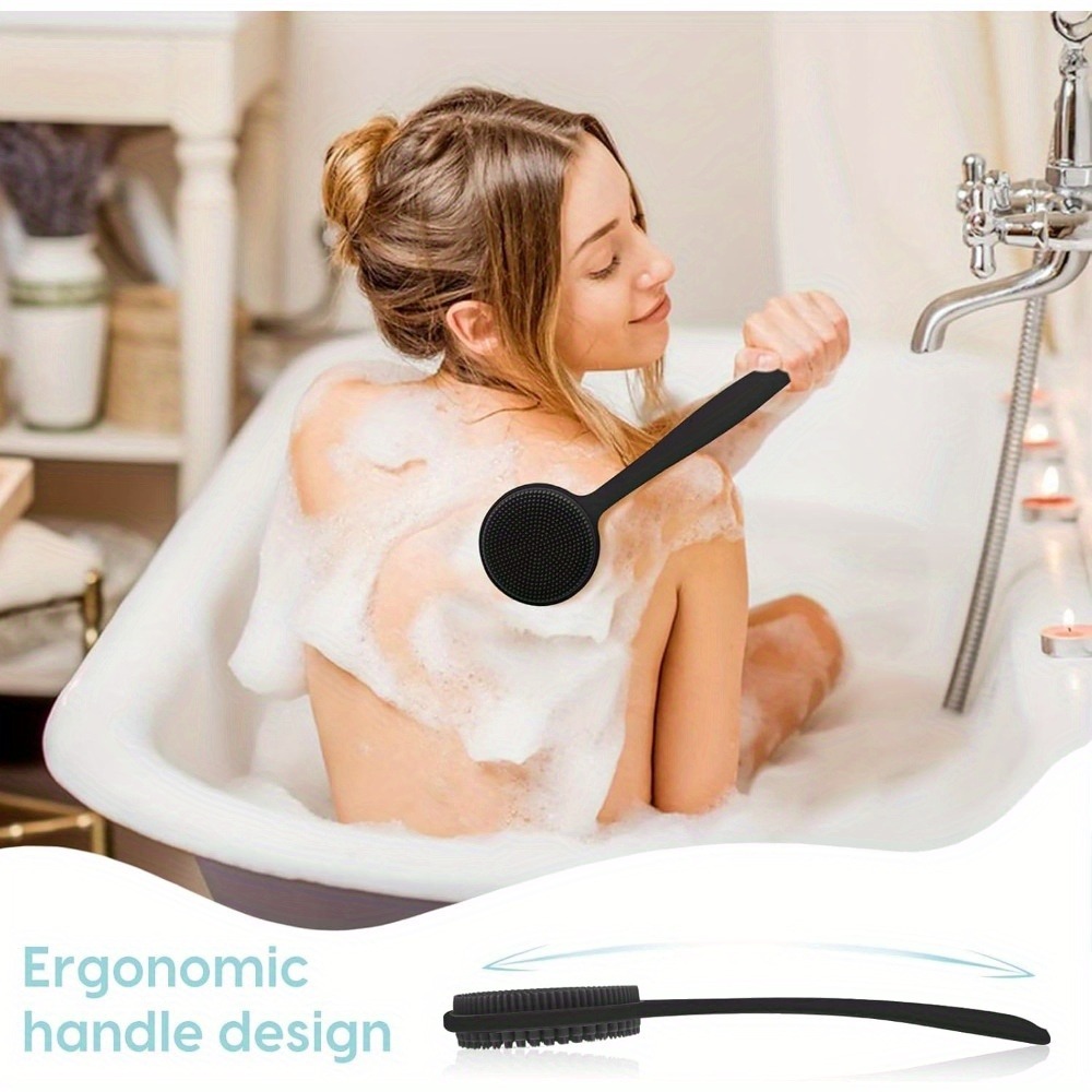 Silicone Back Scrubber Brush f - Dry Brush Body ulasan dan harga