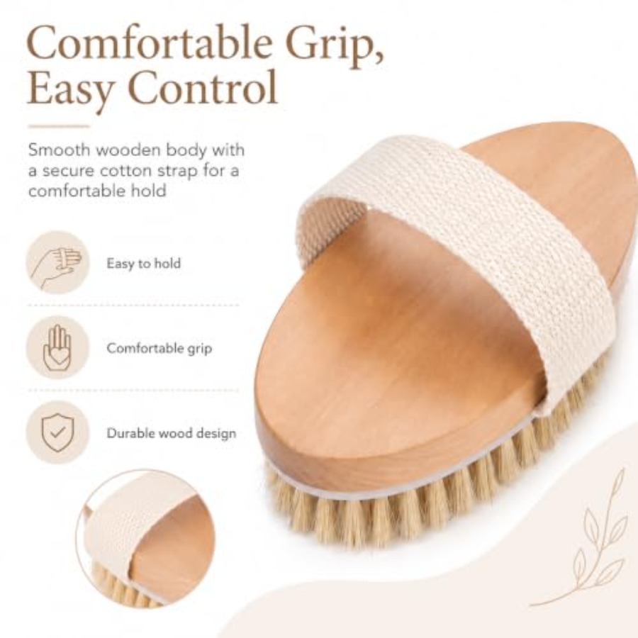 Dry Body Brush 2 Pack, Natural - Dry Brush Body ulasan dan harga