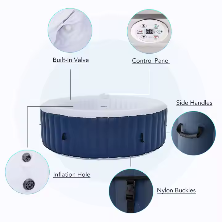 Outdoor Use 6 Person Round Inf - Spa & Wellness Joule ulasan dan harga