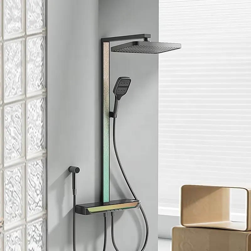 Brass Digital Waterfall Shower - Spa & Wellness Joule ulasan dan harga