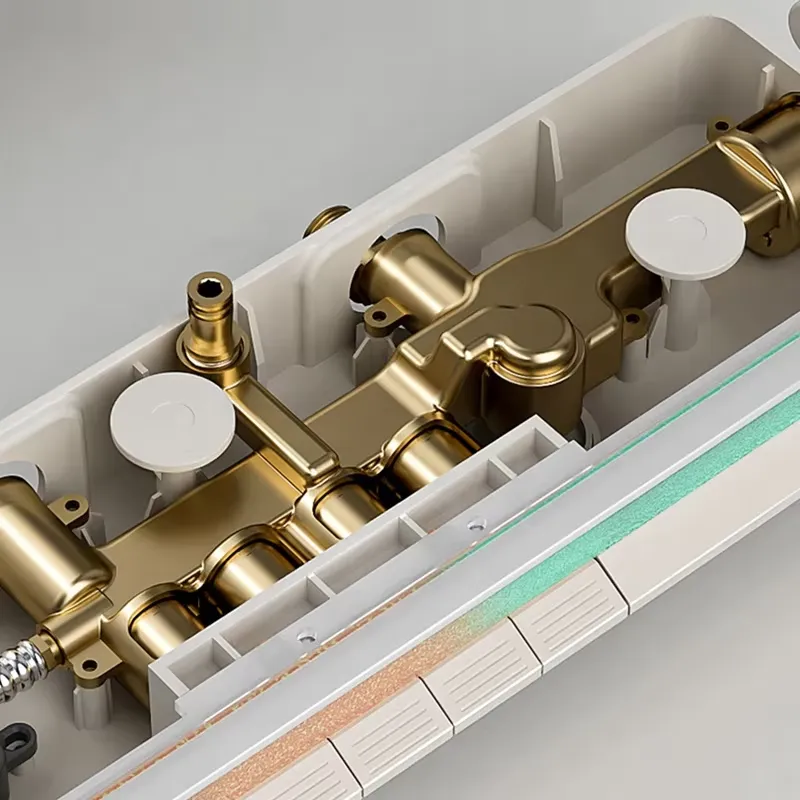 Brass Digital Waterfall Shower - Spa & Wellness Joule ulasan dan harga
