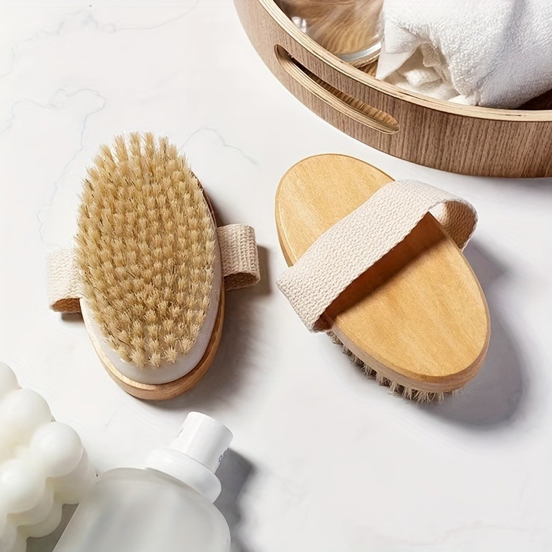 Natural Bristle Body SPA Brush - Dry Brush Body ulasan dan harga