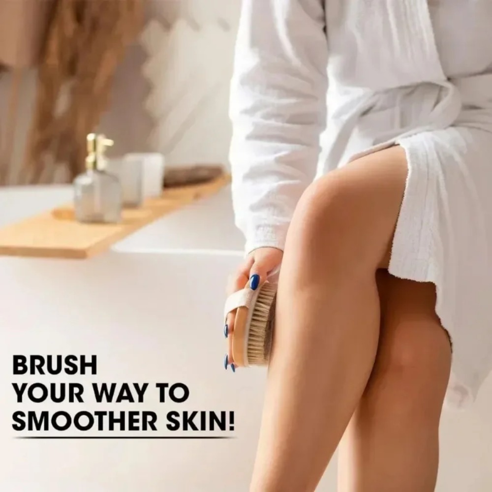 2Pcs Body Exfoliator Kit Dry B - Dry Brush Body ulasan dan harga
