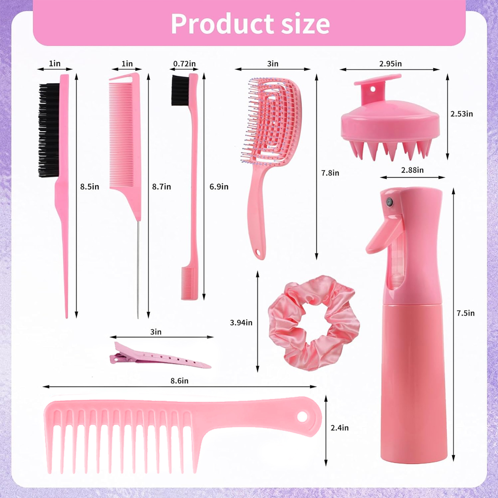11 pcs Hair Brush Set, Detangl - Dry Brush Body ulasan dan harga